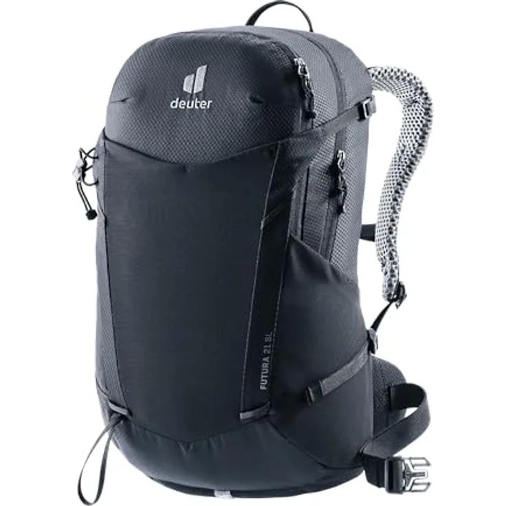 deuter Futura 21 SL, Wanderrucksack 21 Liter mit Aircomfort-Rückensystem, schwarz – Bild 1