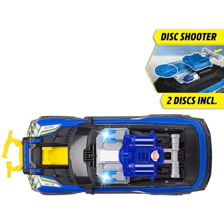 Dickie Toys Police SUV, Spielzeug-Polizei mit Licht und Sound, 30 cm, inkl. Zubehör und Schussfunktion – Bild 5