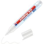 edding 95 Glasmarker, weiß, Glasmarker für Glasoberflächen und Whiteboards, 1.5-3 mm Strichbreite