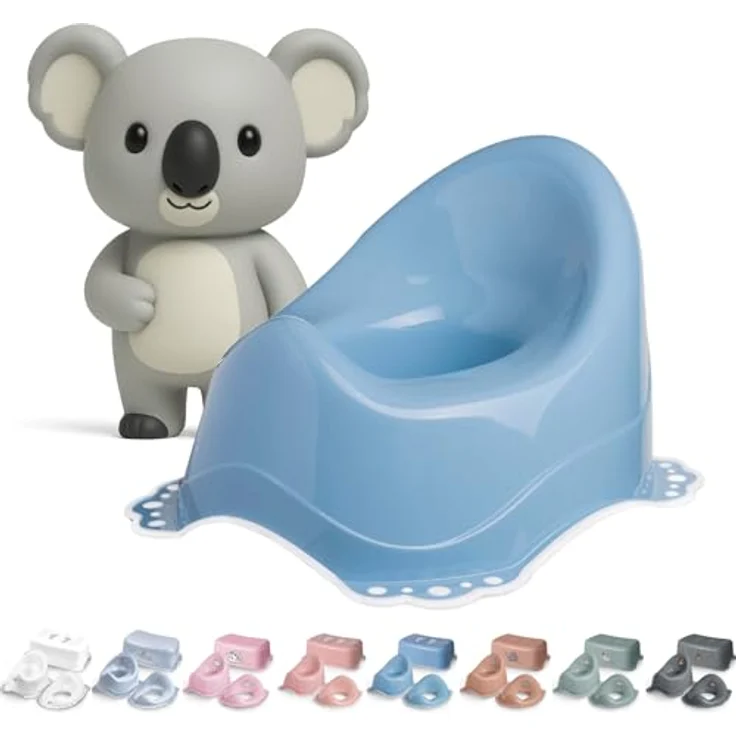 DOCARI Baby Töpfchen, ergonomische Kindertoilette für Kinder 1-3 Jahre, blau, leicht & tragbar, kinderfreundlich, bis 30 kg belastbar – Bild 1