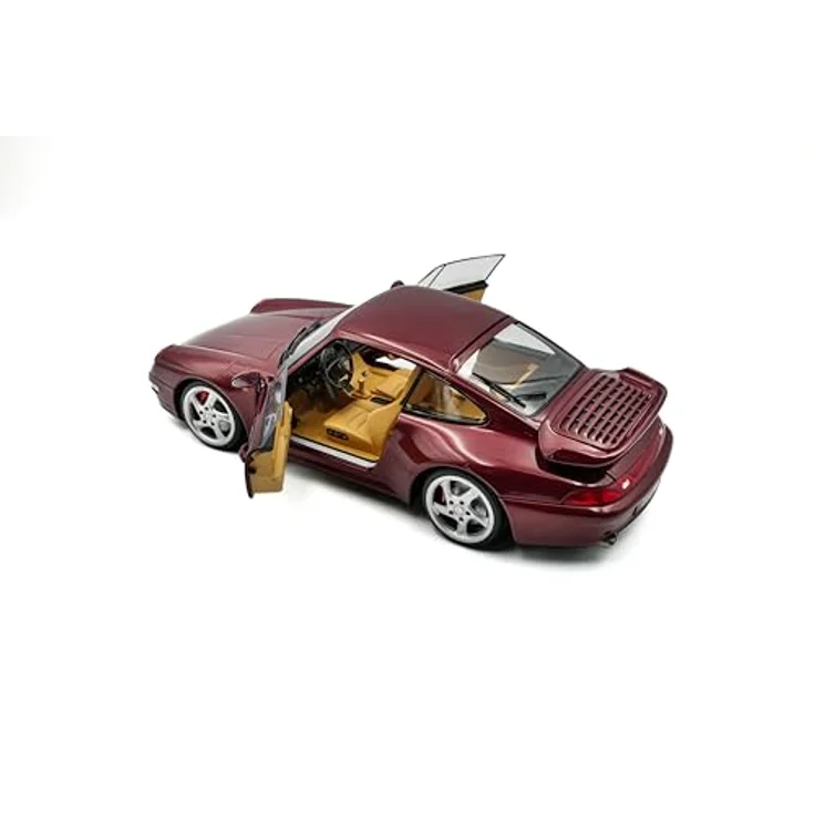 Solido 1:18 Porsche 911 (993) Turbo 1997, detailgetreues Modellfahrzeug in Silber, hochwertiger Kunststoff – Bild 3