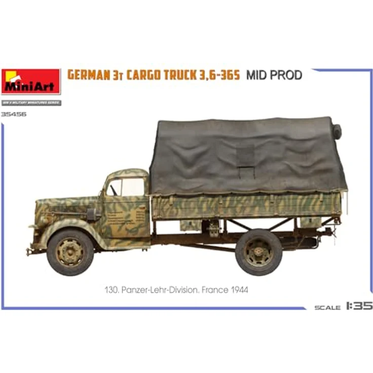 MiniArt 1:35 Dt. 3t Cargo Truck 3,6-36S, Detaillierter Modellbausatz mit fotogeätzten Teilen und historischen Abziehbildern – Bild 12
