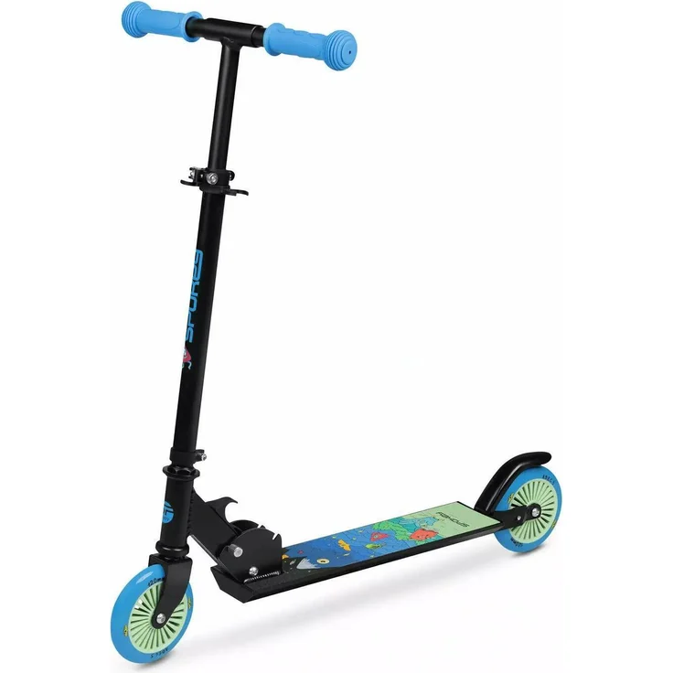 Spokey Duke 125mm NV SPK-943424, faltbarer Kinderroller mit höhenverstellbarem Lenker und rutschfestem Deck