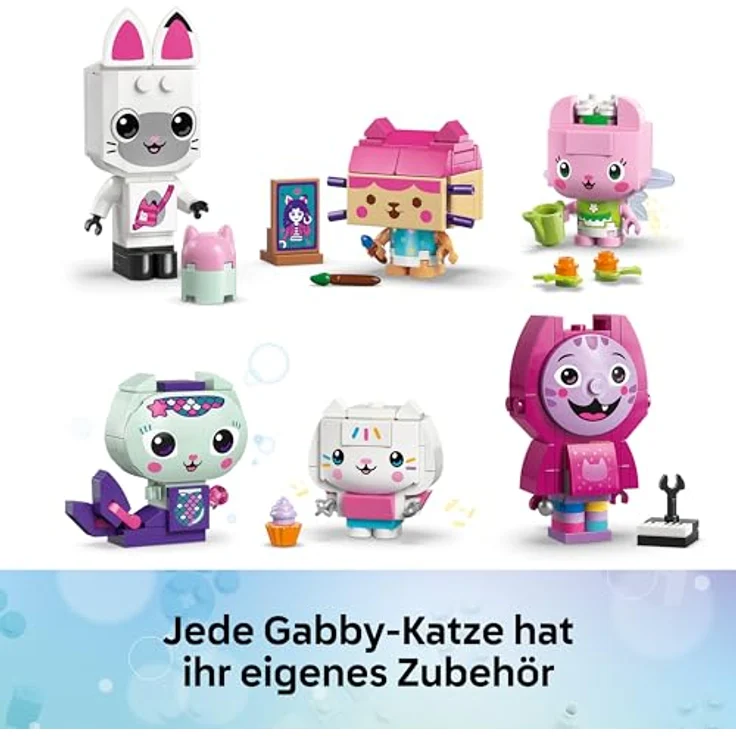 LEGO Gabbys Puppenhaus Gabbys Katzenfreunde, Spielzeugset mit 6 Tierfiguren und Ausstellungsständer, kreatives Lernspielzeug für Mädchen ab 6 Jahren, 11215 – Bild 3