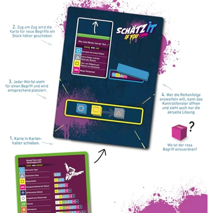 Moses Schätz it - if you can, Brettspiel für die ganze Familie mit Quizfragen und Bluffen, deutsche Version – Bild 3