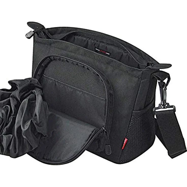 KLICKfix Lenkertasche Allegra schwarz Größe 22x14x33cm 5l mit Klickfix-Adapter – Bild 3