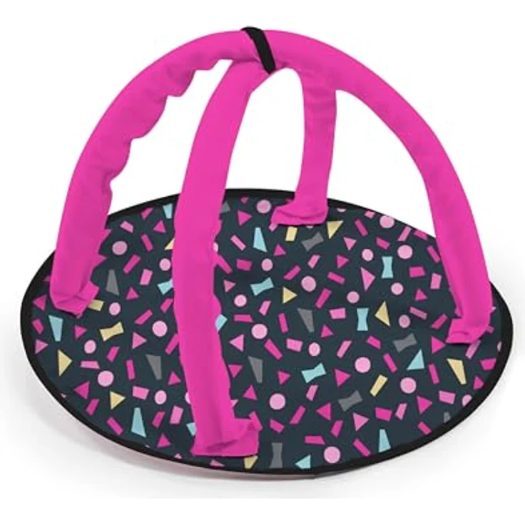 Bayer Design 17080AB Puppenwagen Xeo, Verstellbarer Griff, Schwenkschieber, Jogger, Schlafsack, Hochstuhl, Spielbogen, Rosa, Schwarz – Bild 4