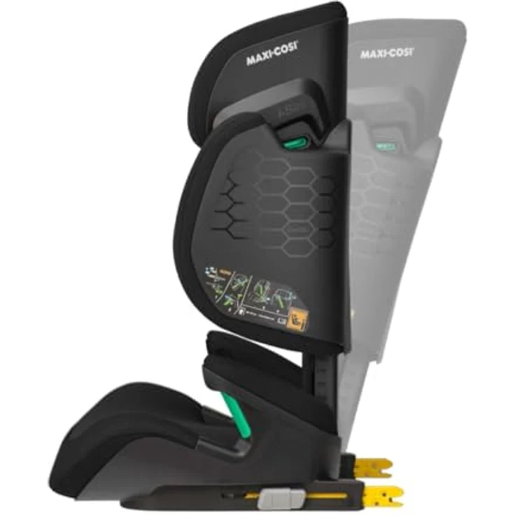 Maxi-Cosi RodiFix R i-Size Autokindersitz, ISOFIX-Kindersitz mit G-CELL Seitenaufprallschutz, verstellbare Höhe, ClimaFlow, Authentic Black – Bild 3