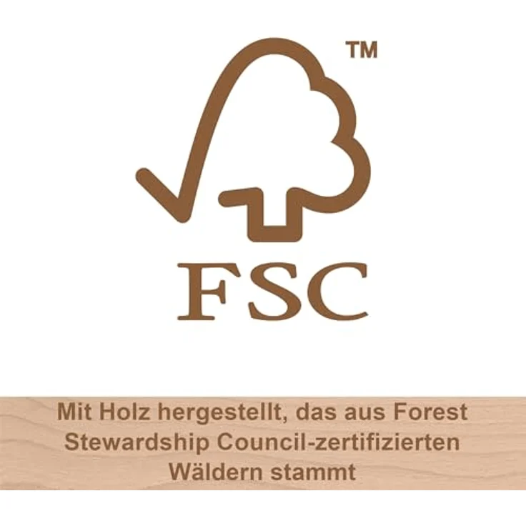 Fisher-Price® Ring-Stapelspielzeug aus Holz, FSC-zertifizierte, bunten Ringe, Bogenform – Bild 4
