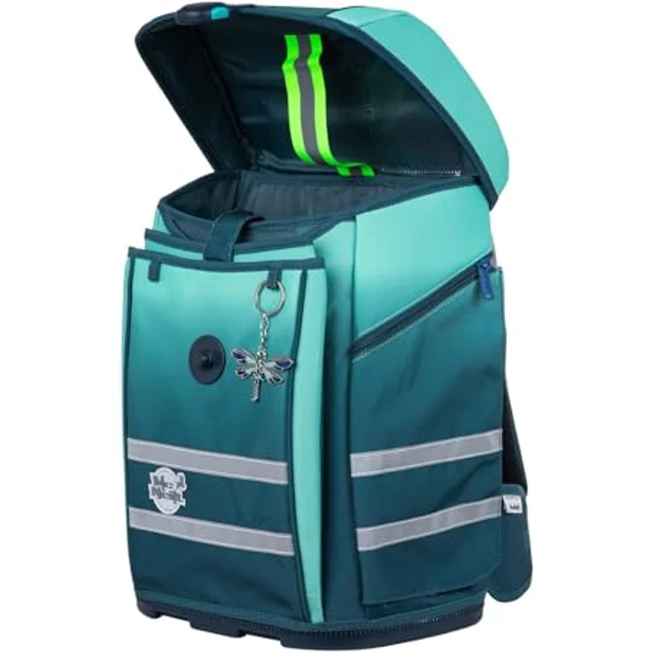 McNeill Schulranzen Perfecto (5-tlg), Polyester, ergonomische Rückenpolsterung, 22 l Volumen, blau – Bild 6