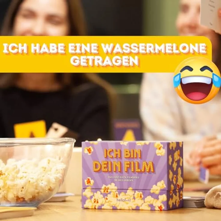 Hellofun! - ICH BIN DEIN Film, Familien-Brettspiel mit lustigen Quizfragen, hochwertige laminierte Karten – Bild 5