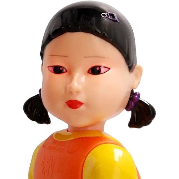 Squid Game Interaktive Puppe Young-Hee, detailgetreue Figur mit Bewegungssensoren und 6 Sounds aus der Serie – Bild 4