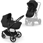 CYBEX Gold Kinderwagen EOS Lux 2-in-1, Reisesystem, Ab Geburt bis 22 kg (ca. 4 Jahre), Moon Black - Preisvergleich