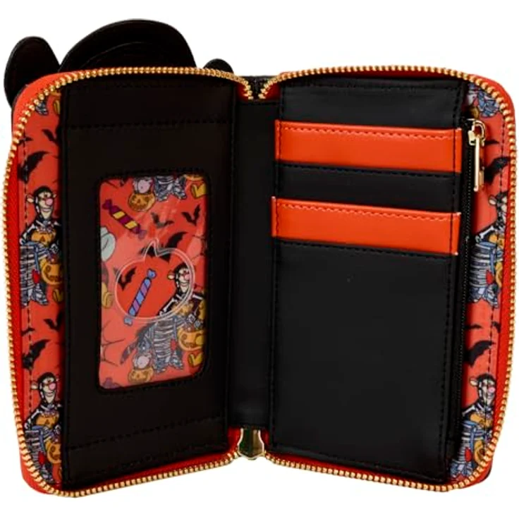Loungefly Disney Winnie the Pooh Portemonnaie, veganes Leder mit Skeleton Tigger-Motiv, 5 Kartenfächer, goldener Reißverschluss, 15 x 10 cm – Bild 5