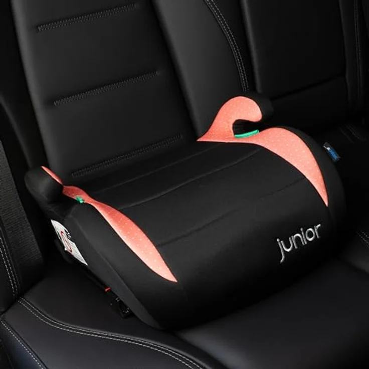 Petex Kindersitzerhöhung Max Plus, ab: 6 Jahren, ISOFIX-Befestigung & 3-Punkt-Gurt, ergonomisches Design, HDPE-Kunststoff, schwarz – Bild 3