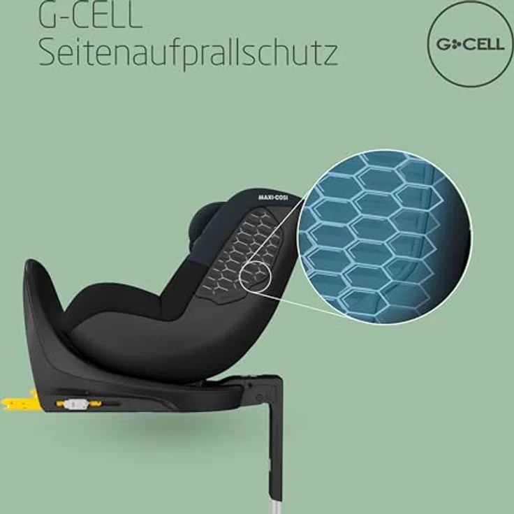 Maxi-Cosi Reboarder-Kindersitz Mica 360 S - Tonal Black, i-Size Sicherheit, 360° Rotation, Liegeposition, 9-stufige Größeneinstellung – Bild 4