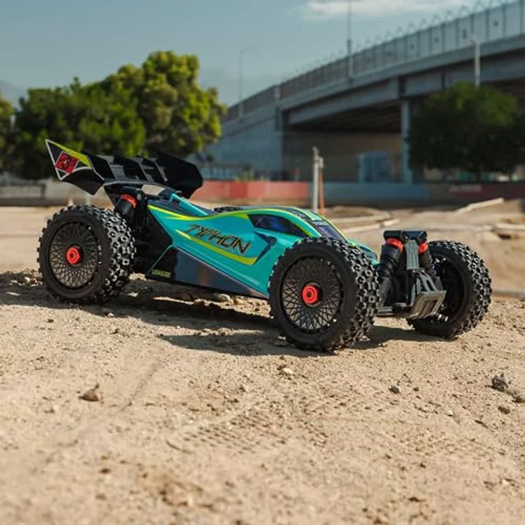 Arrma ARA4306V4T1 1:8 TYPHON 223S BLX Brushless 4X4 Buggy RTR mit DSC Grün, Ferngesteuertes Auto 2S und 3S Ready – Bild 3