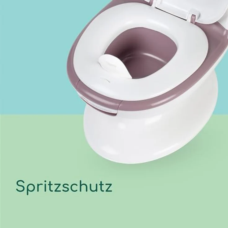 bebeconfort Mini-Toilette mit Spültaste und Spülgeräuschen, pink, rutschfester Boden und herausnehmbare Schüssel – Bild 7