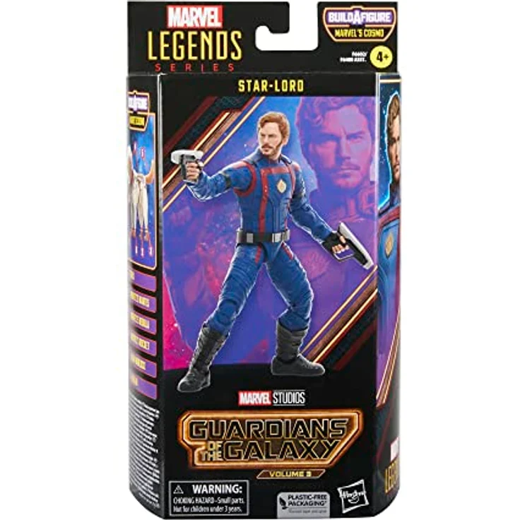 Marvel Legends Series Star-Lord, 15 cm Action-Figur mit 2 Blaster-Accessoires, inspiriert von Guardians of the Galaxy Vol. 3 – Bild 2