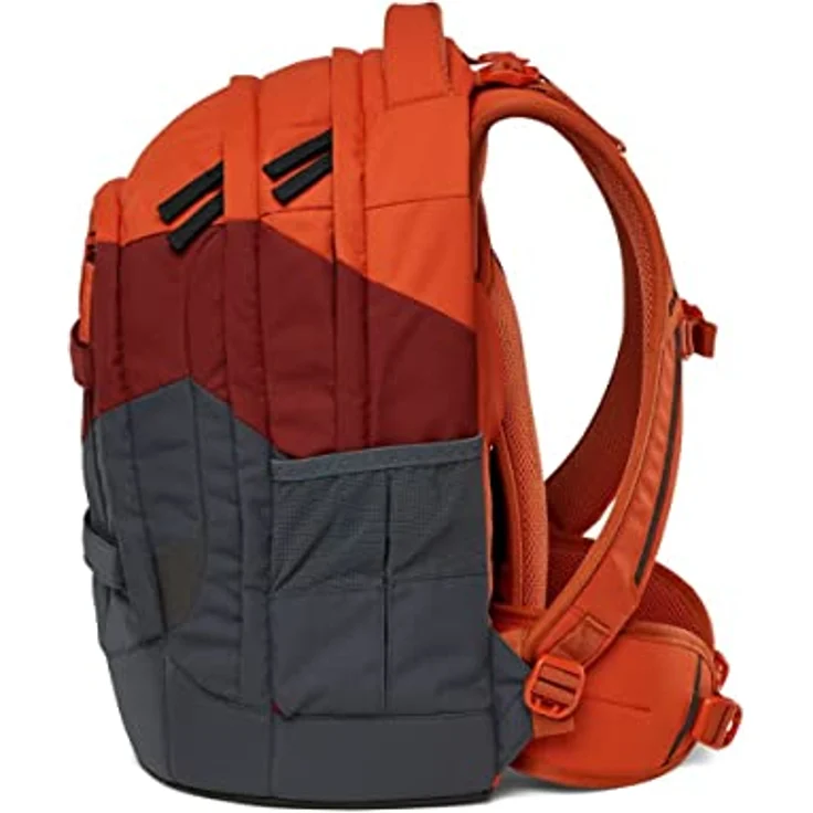Satch Schulrucksack Pack Now or Never, 3tlg Set inkl. Schlamperbox und Sportbeutel, ergonomisch, schwarz – Bild 6