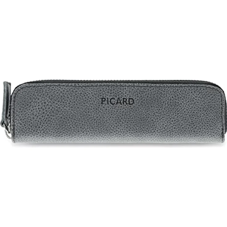Picard POUCH Damen Schreibgeräteetui, aus genarbtem Rindsleder, klein, mit Reißverschluss, 5x18x2cm, ideal für Business und Alltag – Bild 1