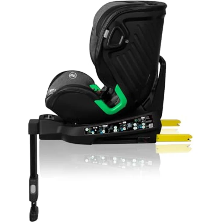 lionelo Autokindersitz HARMONY I-SIZE, 360° Basis, ISOFIX, i-Size, Gürtelalarm, ab Geburt - 12 Jahre, 0,00 kg - 36,00 kg, (Set), viele Annehmlichkeiten – Bild 2