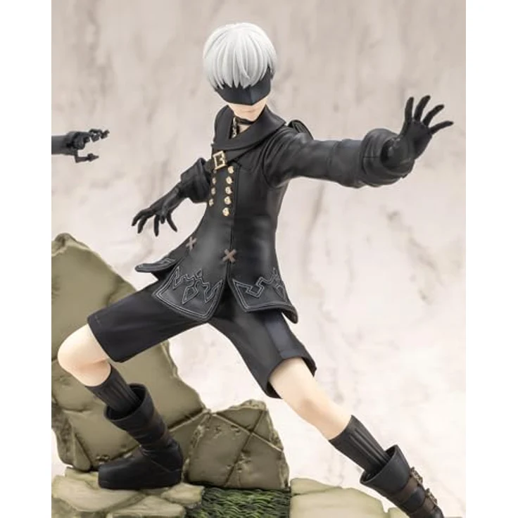 Kotobukiya Nier:Automata Ver. 1.1a ARTFX J Statue 1/8 9S, detailreiche PVC Sammelfigur, 18 cm, zusammensteckbar – Bild 8