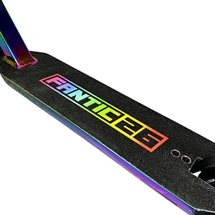 Fantic26 Stuntscooter Fantic26 Stunt-Scooter Griptape 58,5cm x 15,5cm Schwarz/Rainbow, reißfestes/wasserfestes PVC Material – Bild 3