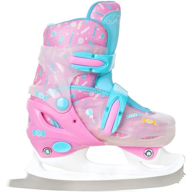 RAVEN 4in1 Inline Skates Triskates Rollschuhe Schlittschuhe Inliner für Kinder Mädchen verstellbar, Caramell, 70mm PU, DSAS, Trust-Fit-System – Bild 3