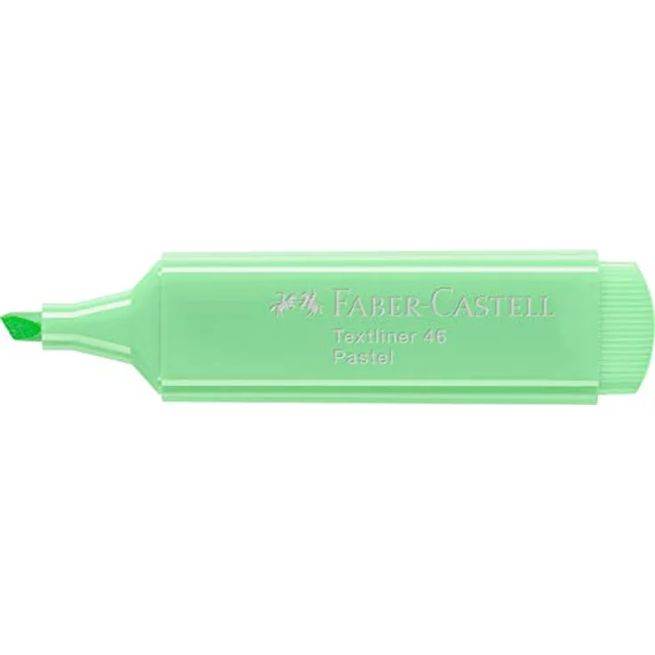 Faber-Castell Textliner TL 46 Pastell, Schaft in Schreibfarbe, mit Clip, lichtgrün – Bild 4