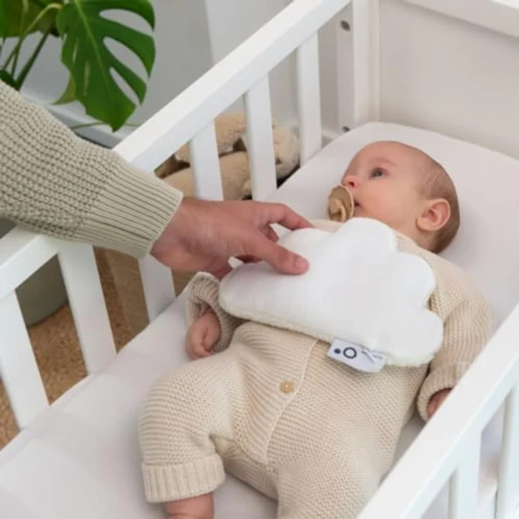 doomoo Snoogy Wärmekissen, mit Rapssamenfüllung und Lavendelduft, Cloud White, für Babys und Kleinkinder, maschinenwaschbarer Bezug aus Bio-Baumwolle – Bild 2