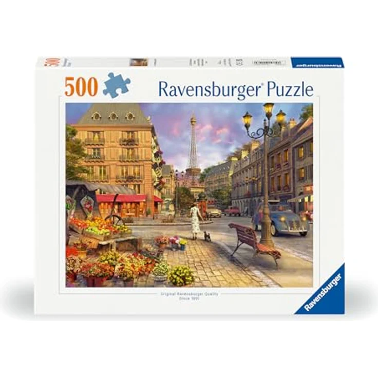 Ravensburger Puzzle 12000198 - Spaziergang durch Paris - 500 Teile Puzzle für Erwachsene und Kinder ab 12 Jahren, Stadt-Puzzle Paris, Verschiedene Farben – Bild 2