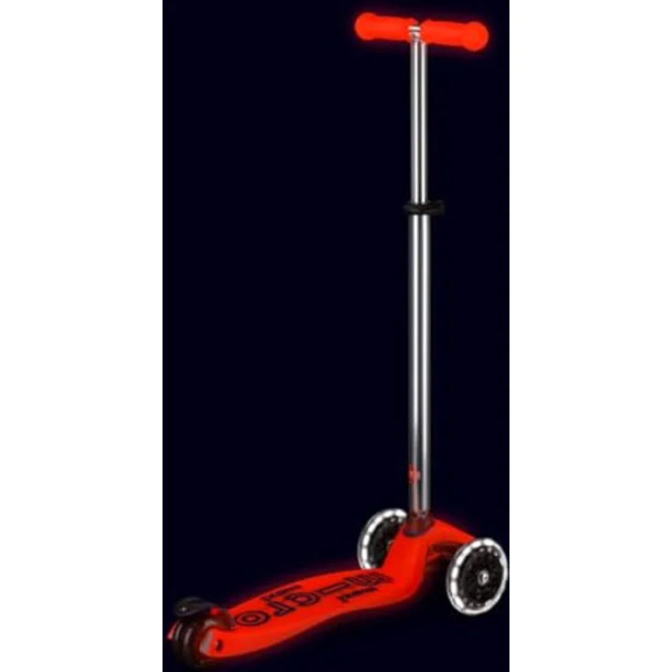 Micro Mobility Systems D GmbH maxi micro deluxe glow LED Kinderroller | Scooter | LED-Leuchten in den Rädern | Farbe: aura red – Bild 2