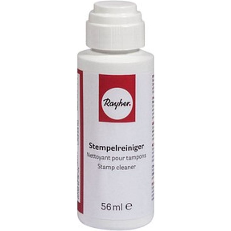Rayher Stempelreiniger, Flüssig Reinigungsflüssigkeit für Silikon- und Kautschukstempel, 56 ml