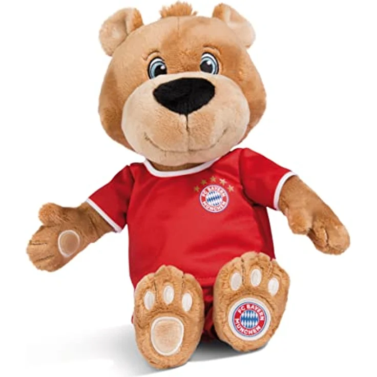 NICI Kuscheltier FC BAYERN MÜNCHEN Bär Berni 35 cm – Stofftier aus weichem Plüsch, Fußball Fanartikel zum Kuscheln und Spielen, für Kinder & Erwachsene, 49074, tolle Geschenkidee, braun – Bild 2