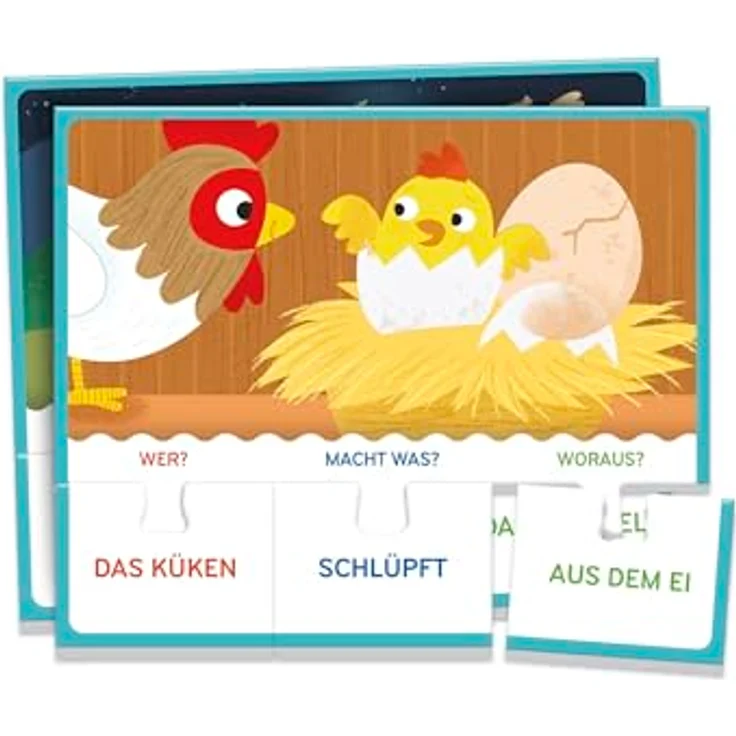 Clementoni® Spiel Education, Lese-Spiel mit 6 Schreib- und Löschtafeln, Lernspiel Made in Italy – Bild 7