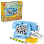 LEGO Creator 31174 Retro-Telefon, 3-in-1 Set mit 383 Teilen, nostalgisches Wählscheibentelefon aus den 1960ern
