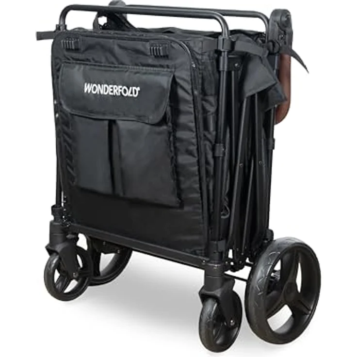 WONDERFOLD PXL Pet Heavy Duty Wagon, Bollerwagen für Tiere, schwarz, Metall/Textil, 72.50x107.50x117 cm – Bild 8