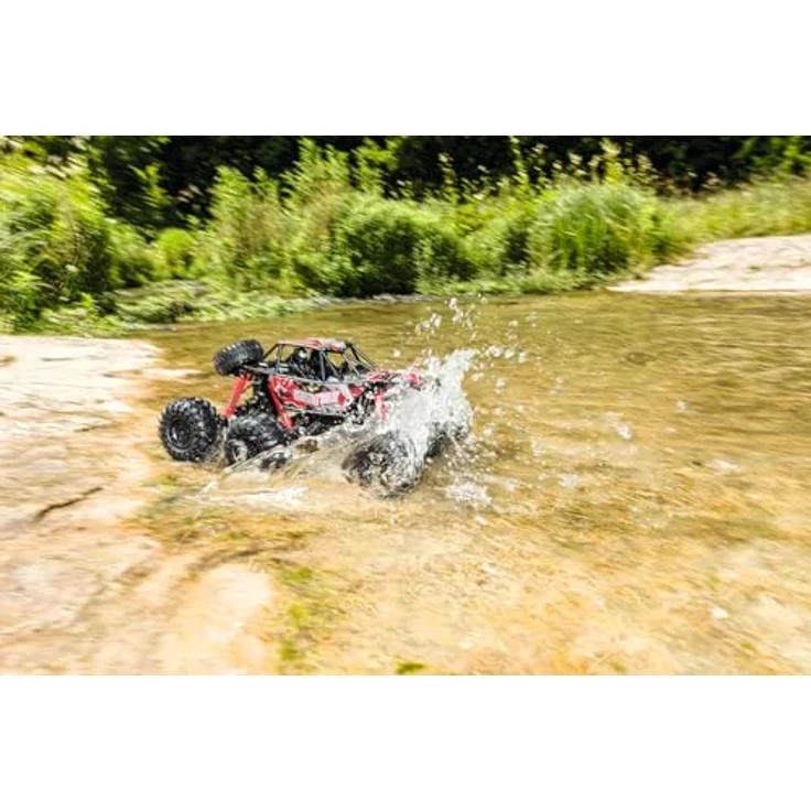 Carson Sea Crawler 6x6 100% RTR Amphibienfahrzeug, rot - RC-Auto für Land und Wasser, robust und wasserfest, 2.4G Fernsteuerung – Bild 4