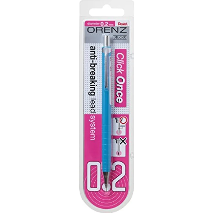 PENTEL ORENZ Druckbleistift 0,2mm/B, präziser Druckbleistift im Blister, schwarz – Bild 1