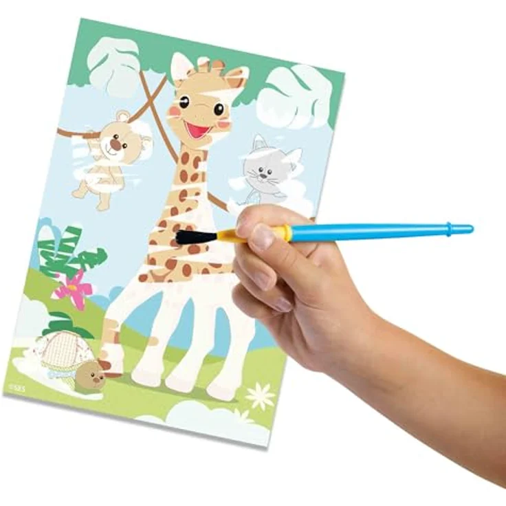 SES Creative My First - Sophie la girafe - Wasser-Malset mit 4 Bildern und sicherem Pinsel – Bild 3