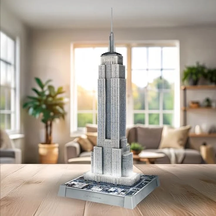 Ravensburger 3D Puzzle Iconics: Empire State Building - mit LED Beleuchtung, 3 Beleuchtungsmodi, 216 Teile – Bild 7
