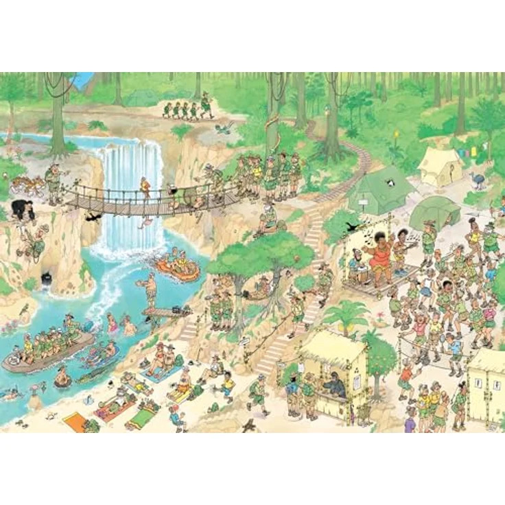 Jumbo Jan Van Haasteren – Willkommen im Dschungel – Puzzle für Erwachsene, 1000 Teile, 100% recycelter Karton, lustige Illustrationen – Bild 3