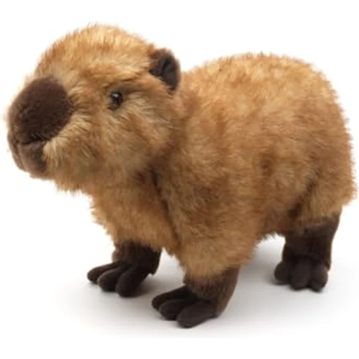 Teddys Rothenburg Kuscheltier Wasserschwein Capybara, braun, 28 cm, stehend, waschbar bis 30°C – Bild 3
