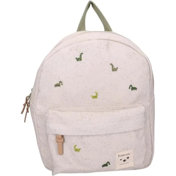 Kidzroom Rucksack Dinosaurier, Kinderrucksack mit Dino-Print und Namensschild, für den Kindergarten – Bild 2