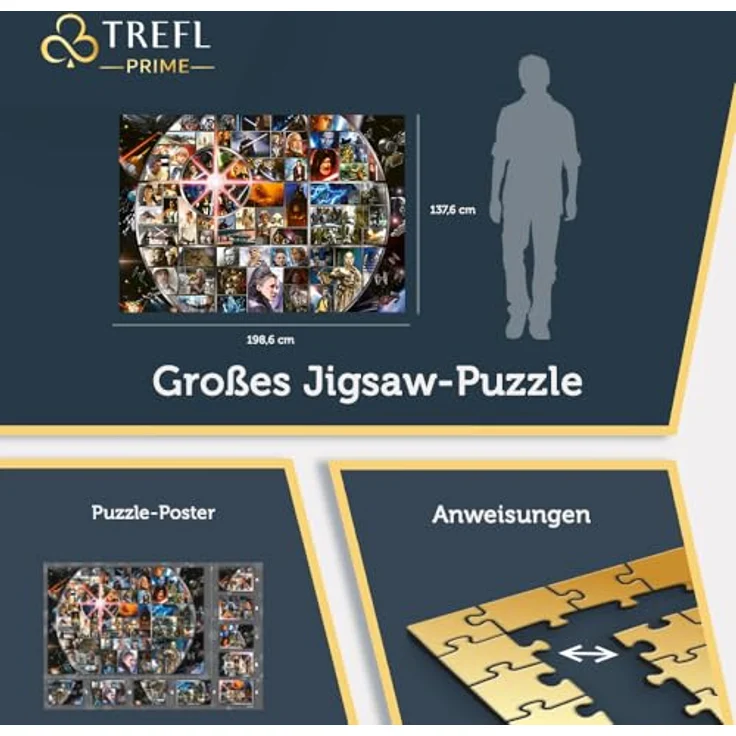 Trefl 81036 Prime-Puzzle UFT: Star Wars, Universe Epic Collection-13500 Elemente, Großes Spiel, Dickster Karton, für Erwachsene und Kinder ab 12 Jahren, Mehrfabrig – Bild 3