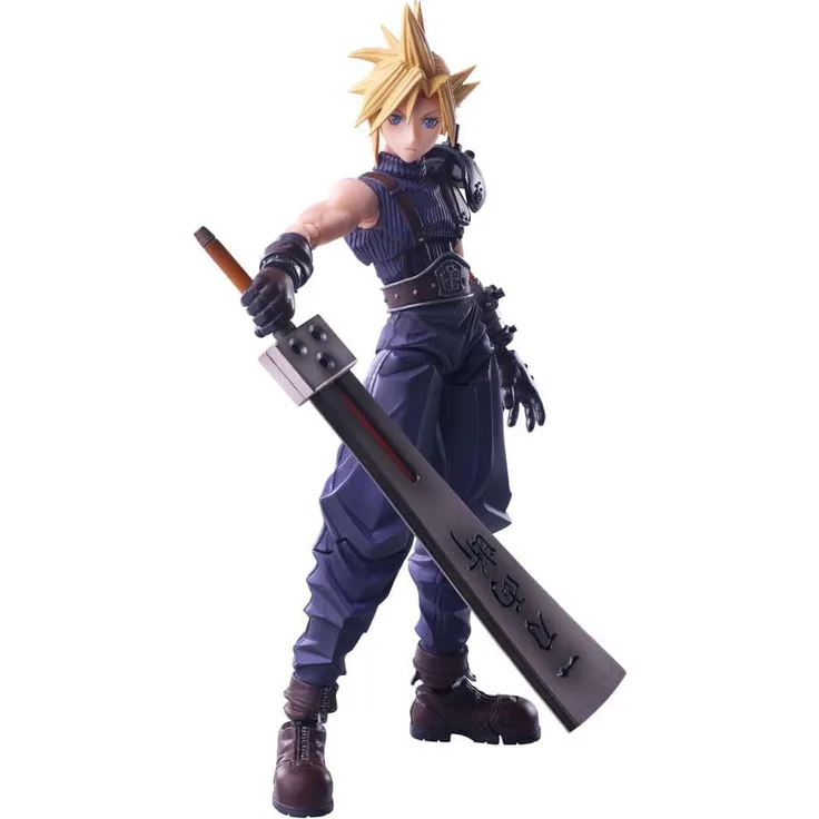 Square Enix Final Fantasy VII Bring Arts Cloud Strife Hardedge, detailreiche Actionfigur, 15 cm