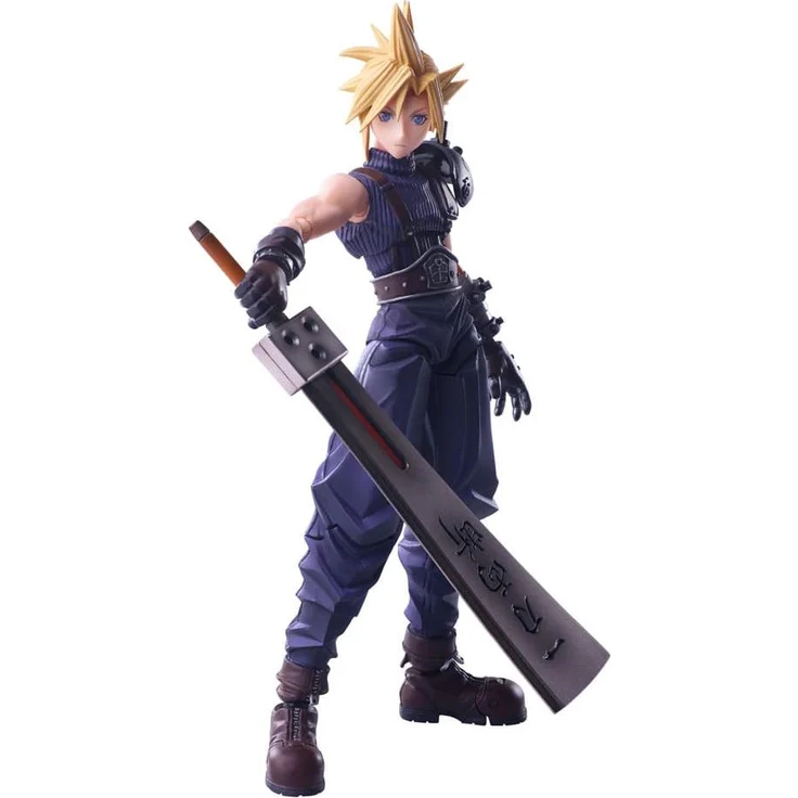 Square Enix Final Fantasy VII Bring Arts Cloud Strife Hardedge, detailreiche Actionfigur, 15 cm