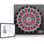 Karella Dartautomat CB-Smart, elektronische Softdartscheibe mit Bluetooth Online Funktion, 37 Spielen, exakte Turniermaße, 2-Loch Abstand
