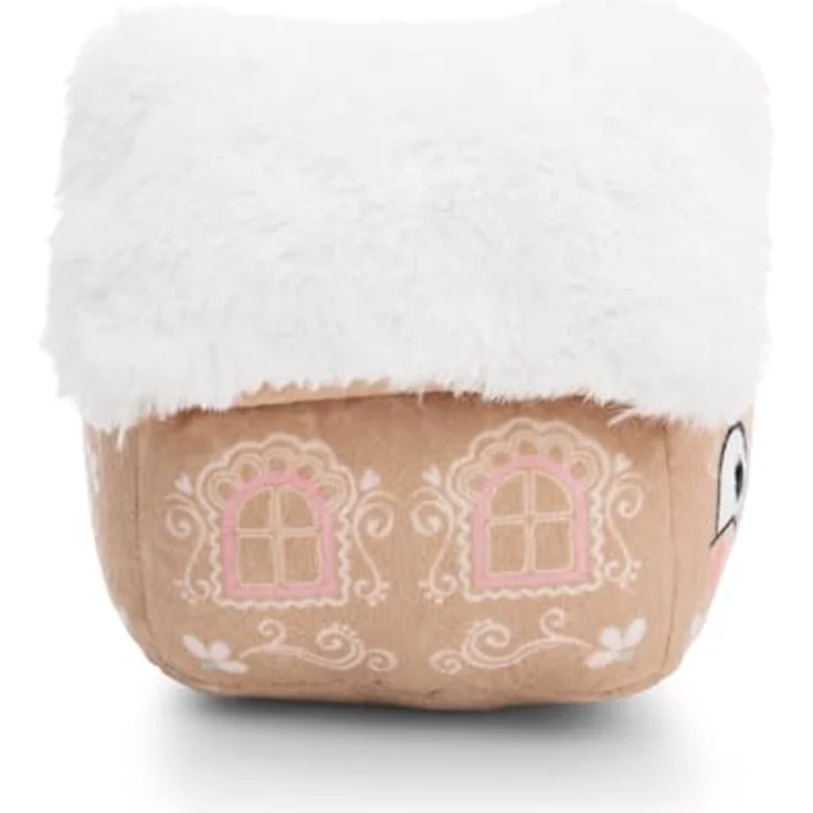 Nici Plüschfigur Lebkuchenhaus, 15 cm, aus recyceltem Material, perfekte Geschenkidee zur Weihnachtszeit – Bild 2